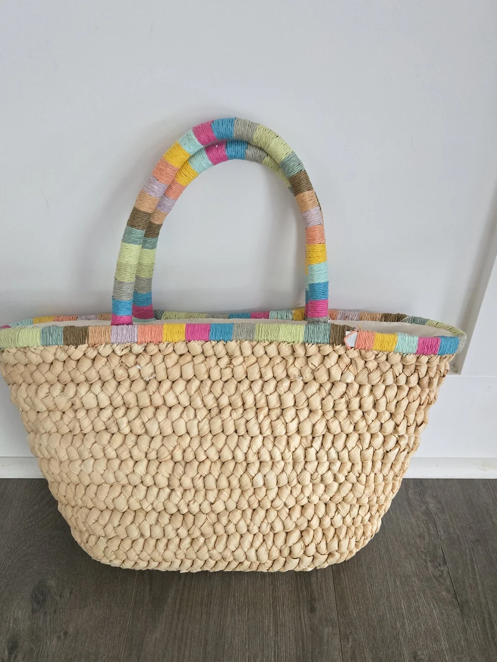 Cappelli Straworld Summer Straw Bag Purse Tote Handbag Beachy Vacation Poolside